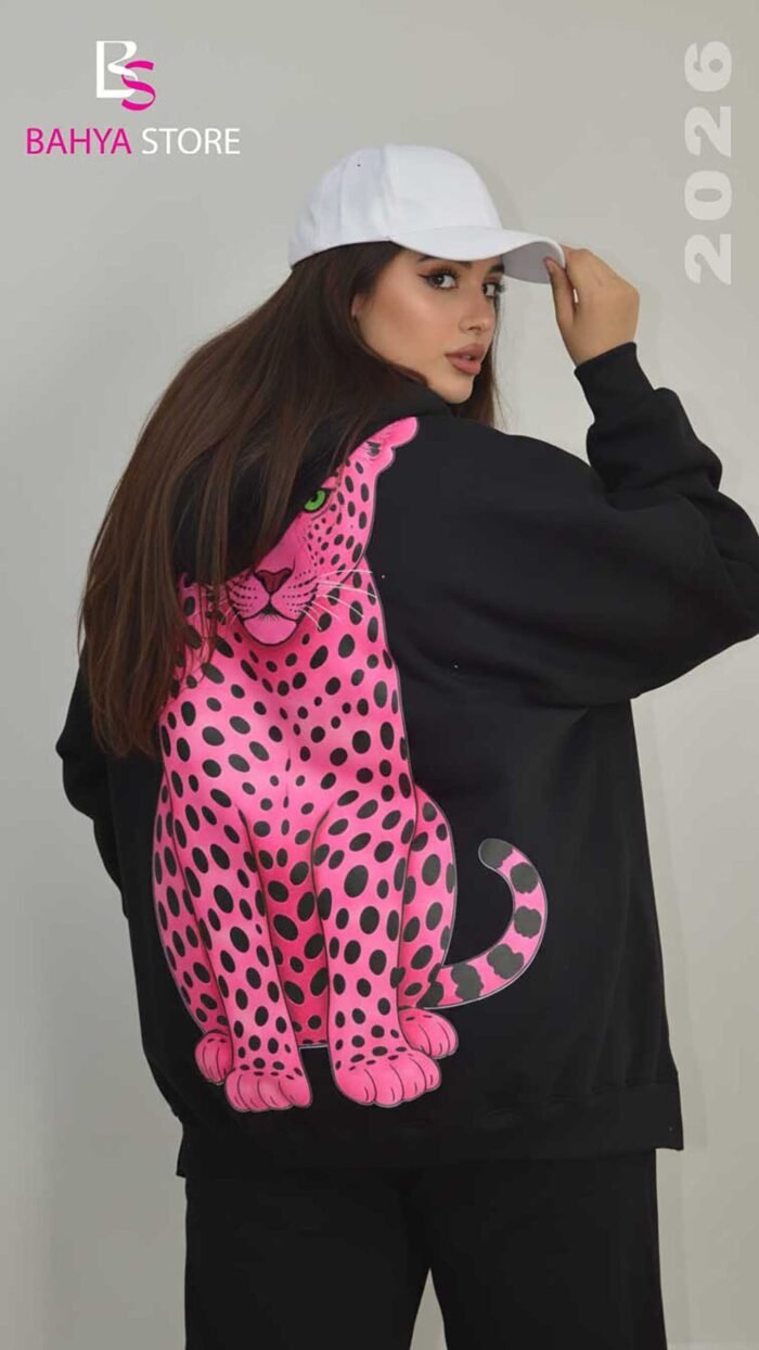 ⁦هودي مطبوع تايجر⁩ - الصورة ⁦2⁩