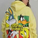 هودي مطبوع كرتوني