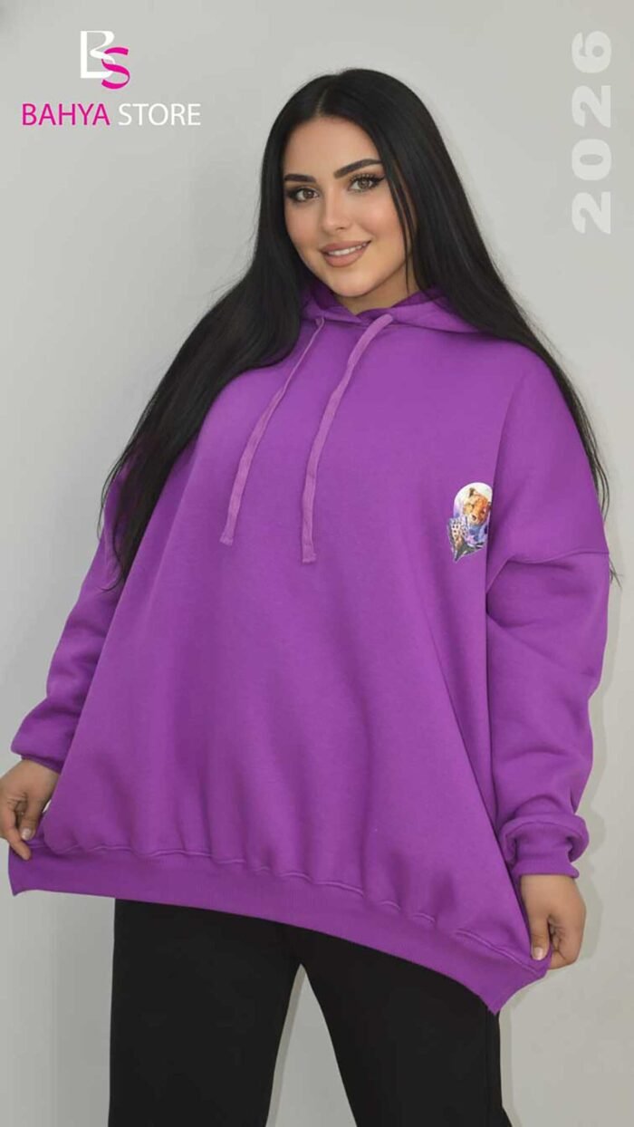 ⁦هودي مطبوع Tiger2⁩ - الصورة ⁦3⁩